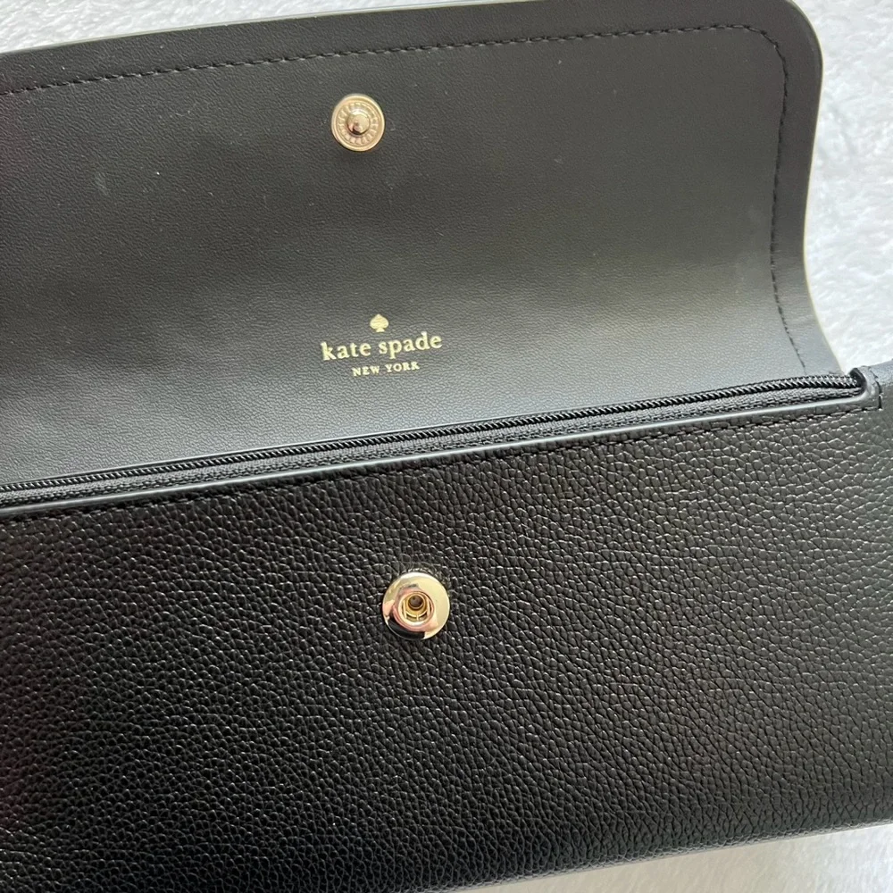 Kate Spade Rosie Flap Wallet - Black - Picture 9 of 13